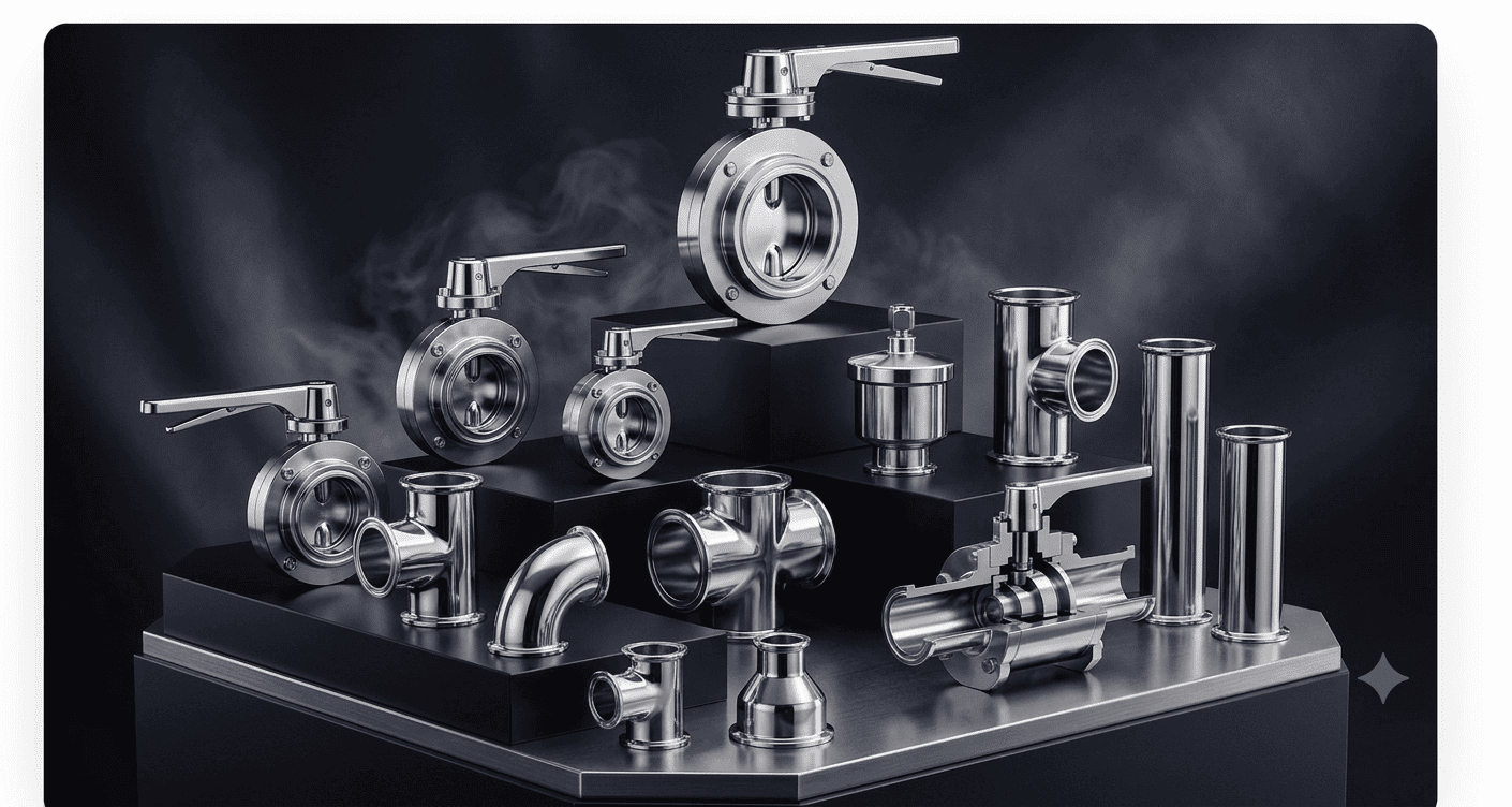 Válvulas e Conexões de Aço Inox Sanitário: Alta Performance e Pureza para as Indústrias Farmacêutica e Alimentícia